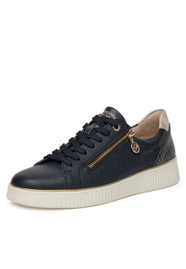 Remonte Sneakersy D2E00-14 Granatowy. Kolor: niebieski. Materiał: skóra