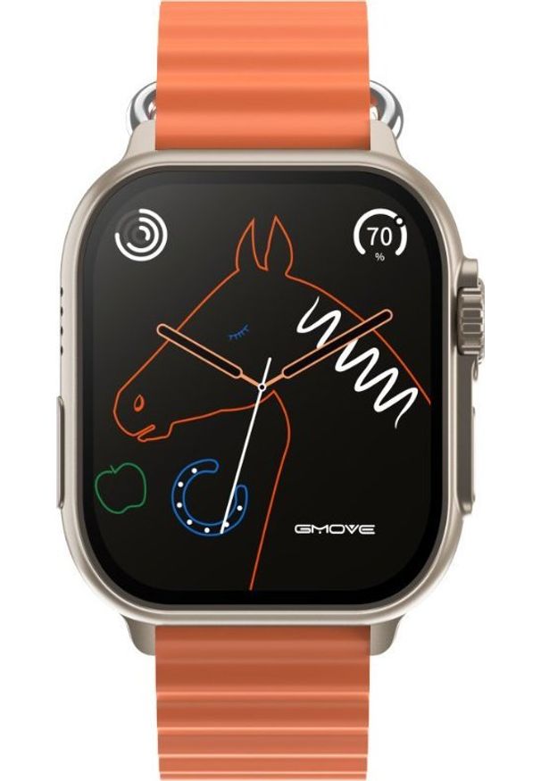 Smartwatch Rubicon RNCF17 Pomarańczowy. Rodzaj zegarka: smartwatch. Kolor: pomarańczowy