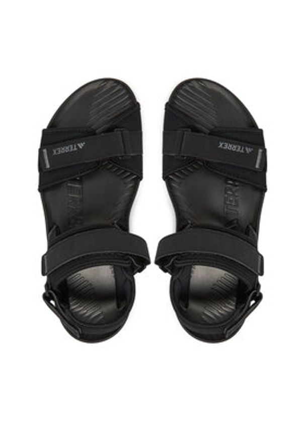 Adidas - adidas Sandały Terrex Hydroterra JQ2231 Czarny. Kolor: czarny. Materiał: materiał