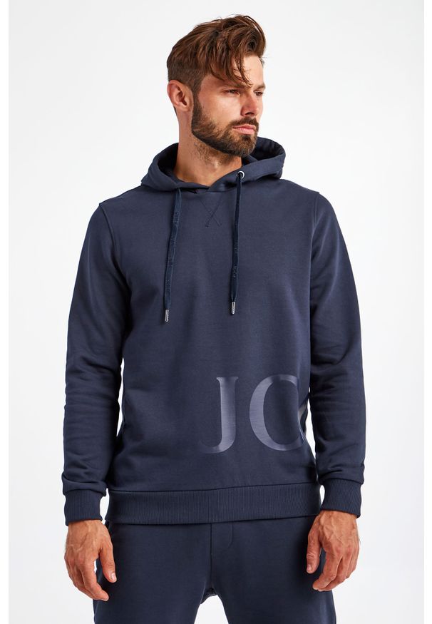 BLUZA SHARAD JOOP!. Typ kołnierza: kaptur. Wzór: napisy