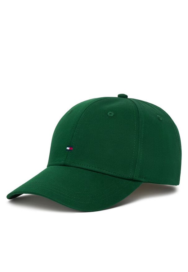 TOMMY HILFIGER - Tommy Hilfiger Czapka z daszkiem Th Flag Cotton 6 Panel Cap AM0AM13008 Zielony. Kolor: zielony. Materiał: bawełna