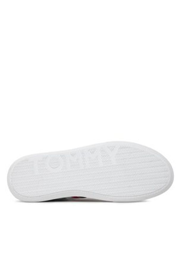 TOMMY HILFIGER - Tommy Hilfiger Sneakersy Essential Leather Cupsole FM0FM04921 Niebieski. Kolor: niebieski. Materiał: skóra
