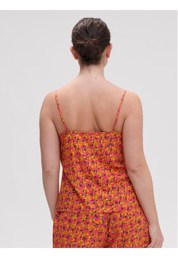 Simone Pérèle Koszulka piżamowa Songe 18S900 Różowy Comfort Fit. Kolor: różowy. Materiał: wiskoza