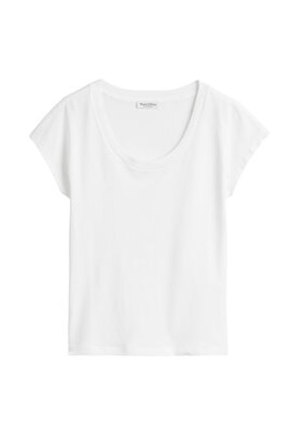 Marc O'Polo T-Shirt 516 2100 50073 Biały Regular Fit. Typ kołnierza: polo. Kolor: biały. Materiał: bawełna