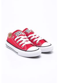 Converse - Tenisówki dziecięce. Nosek buta: okrągły. Zapięcie: sznurówki. Kolor: czerwony. Materiał: syntetyk, materiał, guma. Szerokość cholewki: normalna. Wzór: gładki #3