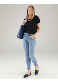 Unisono - Jeansy z przetarciami. Materiał: jeans. Długość: długie. Styl: klasyczny #3