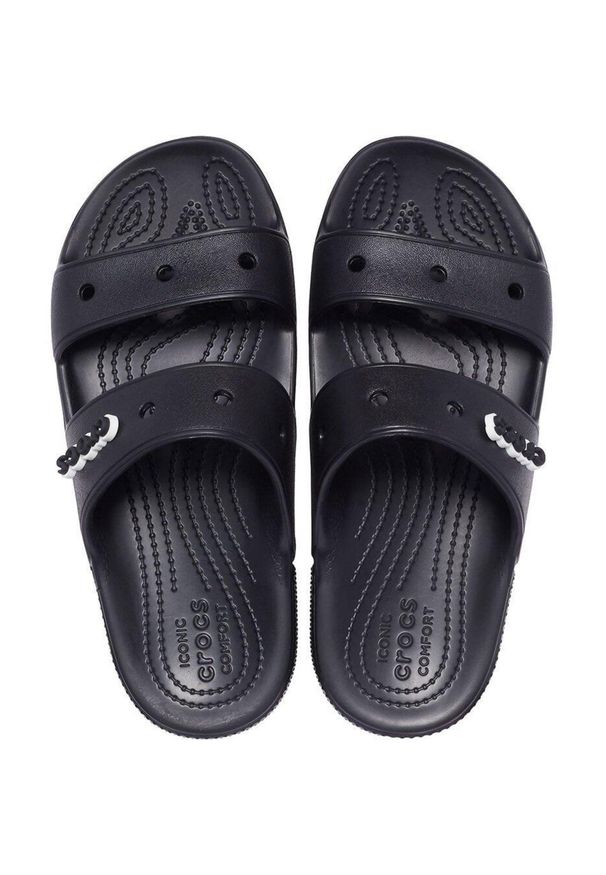 Crocs klapki Classic czarne 206761 001. Kolor: czarny