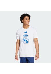 Adidas - Koszulka Real Madrid DNA Graphic. Kolor: biały. Sport: piłka nożna
