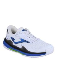 Buty do tenisa męskie Joma Ace 2402 Allcourt. Zapięcie: sznurówki. Kolor: biały, wielokolorowy, niebieski. Materiał: materiał, syntetyk, tkanina. Szerokość cholewki: normalna. Sport: tenis