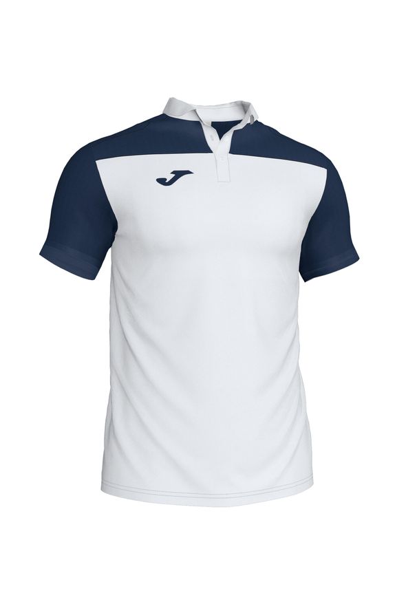 Koszulka polo do tenisa męska Joma Hobby II. Typ kołnierza: polo. Kolor: wielokolorowy, niebieski, biały. Sport: tenis