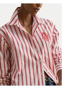Lauren Ralph Lauren - LAUREN RALPH LAUREN Koszula 200P08746002 Czerwony Relaxed Fit. Kolor: czerwony. Materiał: bawełna #3
