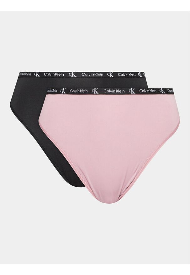 Calvin Klein Underwear Komplet 2 par fig brazylijskich 000QD5037E Kolorowy. Materiał: syntetyk. Wzór: kolorowy