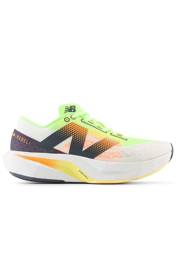 Buty New Balance FuelCell Rebel v4 MFCXLL4 - multikolor. Okazja: na co dzień. Kolor: wielokolorowy. Materiał: guma, dzianina, materiał. Szerokość cholewki: normalna. Sport: bieganie, fitness