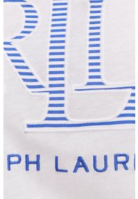 Lauren Ralph Lauren - T-shirt. Kolor: biały. Materiał: dzianina. Wzór: aplikacja #4