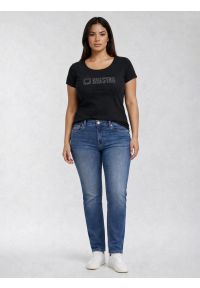 Big-Star - Jeansy damskie granatowe Maggie 546. Okazja: na co dzień. Kolor: niebieski. Styl: casual, elegancki, klasyczny #6