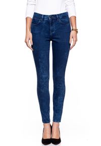 Wrangler - WRANGLER HIGH SKINNY BLUE MARBLE W27H6890M. Stan: podwyższony