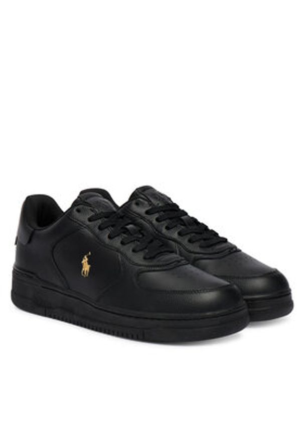 Polo Ralph Lauren Sneakersy Masters Crt Sk Ltl 809952270001 Czarny. Kolor: czarny. Materiał: skóra