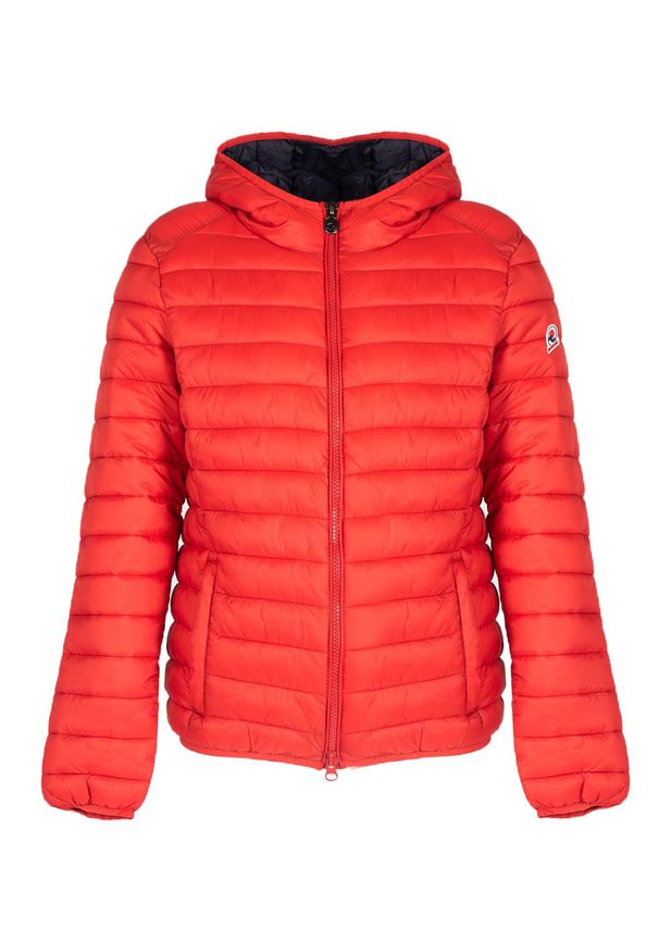Invicta Kurtka "Down Jacket" | 4431449 | Mężczyzna | Czerwony. Okazja: na co dzień. Typ kołnierza: kaptur. Kolor: czerwony. Materiał: poliamid. Wzór: aplikacja. Styl: casual