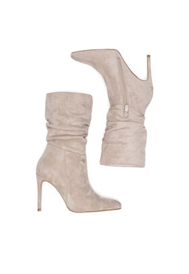 DeeZee Botki WYL3588-5 Beżowy. Kolor: beżowy. Materiał: materiał