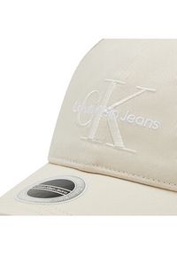 Calvin Klein Jeans Czapka z daszkiem Monogram Cap Embro K50K505618 Beżowy. Kolor: beżowy. Materiał: materiał #4