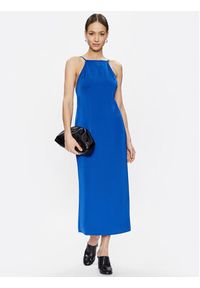 Calvin Klein Sukienka codzienna K20K205613 Niebieski Slim Fit. Okazja: na co dzień. Kolor: niebieski. Typ sukienki: proste. Styl: casual #5