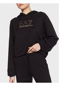 EA7 Emporio Armani Dres 3RTV59 TJEAZ 1200 Czarny Regular Fit. Kolor: czarny. Materiał: bawełna, dresówka