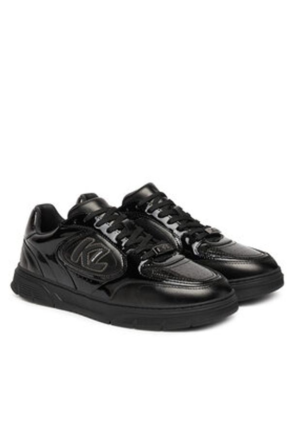 Karl Lagerfeld - KARL LAGERFELD Sneakersy Kourtney KL63025 Czarny. Kolor: czarny. Materiał: skóra