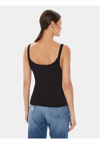 Calvin Klein Jeans Top J20J223559 Czarny Slim Fit. Kolor: czarny. Materiał: bawełna