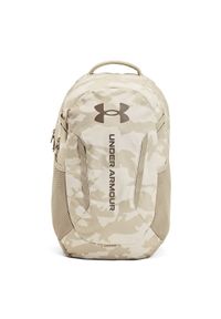 Plecak treningowy uniseks Under Armour UA Hustle 6.0 Backpack - beżowy. Kolor: beżowy. Materiał: materiał, poliester