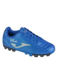 Joma - Buty piłkarskie korki dziecięce TOLEDO JR lanki hard ground. Kolor: niebieski. Sport: piłka nożna