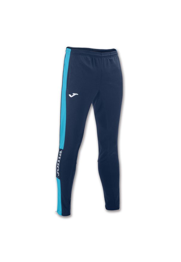 Spodnie do piłki nożnej męskie Joma Championship IV długie. Kolor: różowy, niebieski, wielokolorowy. Materiał: dresówka. Długość: długie. Sport: piłka nożna