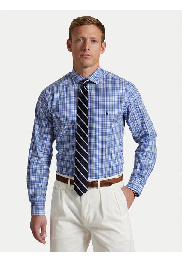 Polo Ralph Lauren Koszula 710966474001 Niebieski Classic Fit. Typ kołnierza: polo. Kolor: niebieski. Materiał: bawełna