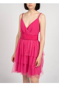Liu Jo - Liu-Jo Sukienka | IA0121 T9608 | Abito | Kobieta | Różowy. Kolor: różowy. Materiał: poliester. Wzór: aplikacja. Typ sukienki: rozkloszowane, dopasowane. Długość: mini #7