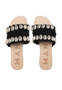 Manebi Klapki Sandals - Yucatan S 2.9 Y0 Czarny. Kolor: czarny. Materiał: materiał #5