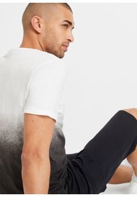bonprix - T-shirt z czystej bawełny, slim fit. Kolor: biały. Materiał: bawełna #3