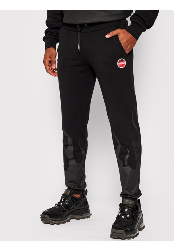 Colmar Spodnie dresowe Mood 9723 6UX Czarny Regular Fit. Kolor: czarny. Materiał: dresówka