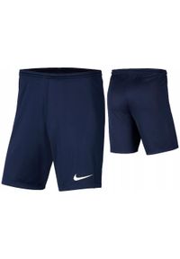 Spodenki piłkarskie męskie Nike Dry Park III treningowe szybkoschnące Dri Fit. Kolor: niebieski. Technologia: Dri-Fit (Nike). Sport: piłka nożna #1