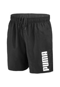 Puma - Kąpielówki męskie PUMA Swim Mid, czarne, XL. Kolor: czarny. Materiał: poliester