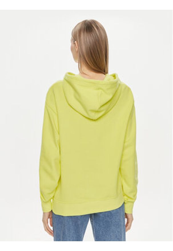 TOMMY HILFIGER - Tommy Hilfiger Bluza Flag WW0WW41245 Żółty Regular Fit. Kolor: żółty. Materiał: bawełna