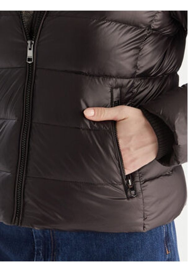 TOMMY HILFIGER - Tommy Hilfiger Kurtka puchowa WW0WW47354 Czarny Slim Fit. Kolor: czarny. Materiał: syntetyk