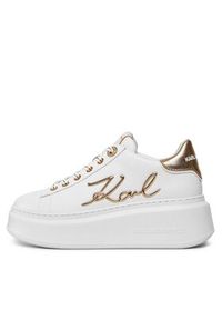 Karl Lagerfeld - KARL LAGERFELD Sneakersy KL63510A Biały. Kolor: biały. Materiał: skóra #4