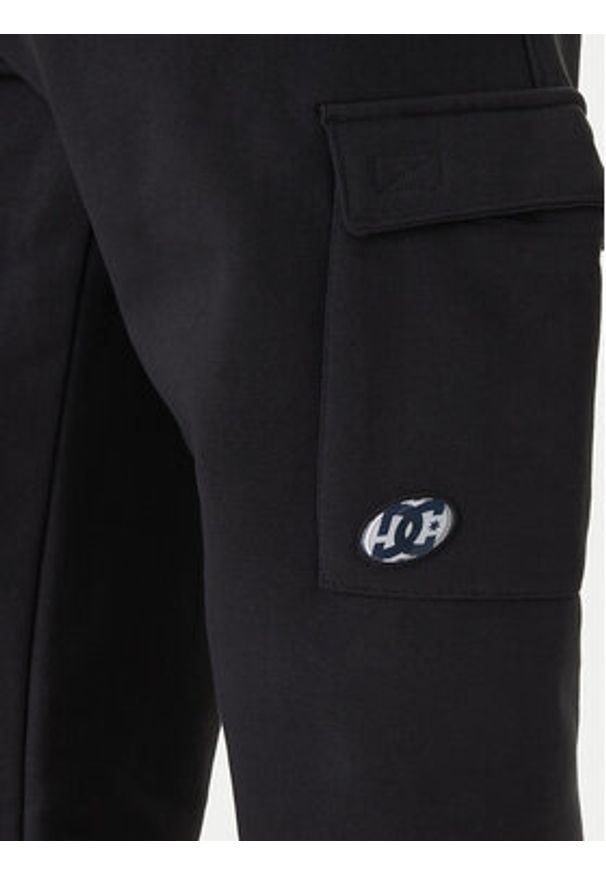 DC Spodnie dresowe EDYFB03094 Czarny Regular Fit. Kolor: czarny. Materiał: bawełna