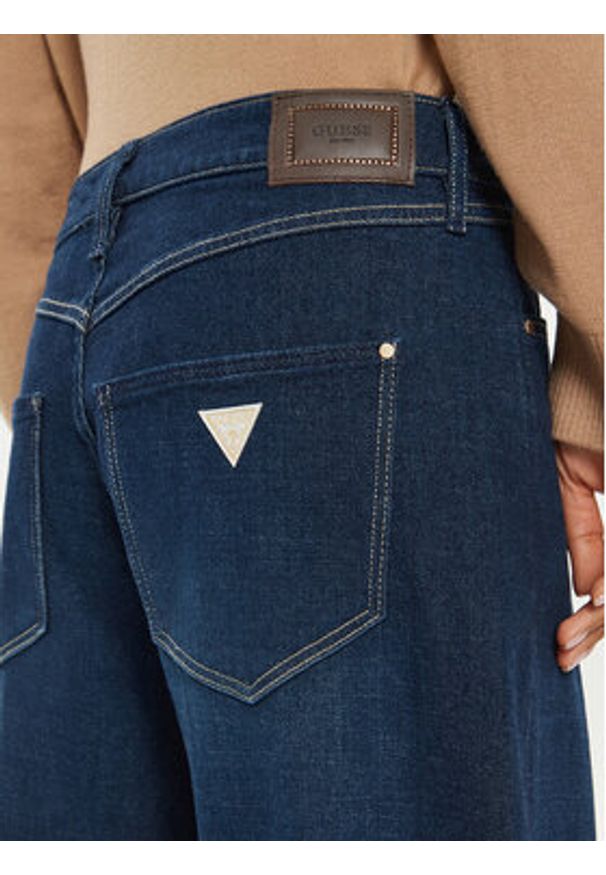 Guess Jeansy W4BA82 D5HF1 Niebieski Palazzo Fit. Kolor: niebieski