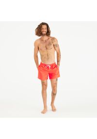 Quicksilver - Spodenki surfingowe męskie Quiksilver Volley Behind Waves krótkie 15". Kolor: czerwony. Materiał: poliester. Długość: krótkie
