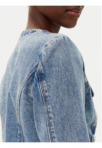 Morgan Kurtka jeansowa 251-VCHARME Niebieski Regular Fit. Kolor: niebieski. Materiał: bawełna #5