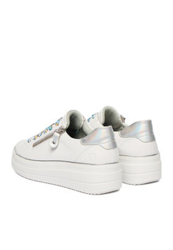 Remonte Sneakersy CEO-D1C06-81 Biały. Kolor: biały. Materiał: skóra, syntetyk
