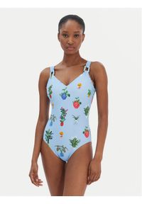 Seafolly Strój kąpielowy Playa Bonita 11098DD287 Błękitny. Kolor: niebieski. Materiał: syntetyk #1
