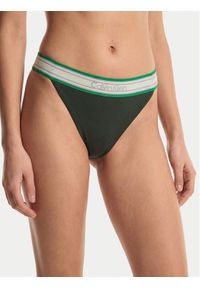 Calvin Klein Swimwear Dół od bikini LV00Q61104 Zielony ciemny. Kolor: zielony. Materiał: syntetyk #1