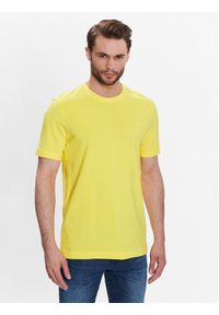 BOSS - Boss T-Shirt Thompson 01 50468347 Żółty Regular Fit. Kolor: żółty. Materiał: bawełna
