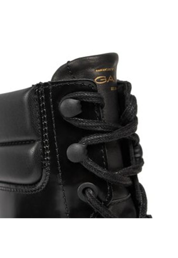 GANT - Gant Botki Aligrey Mid Boot 27541322 Czarny. Kolor: czarny. Materiał: lakier, skóra